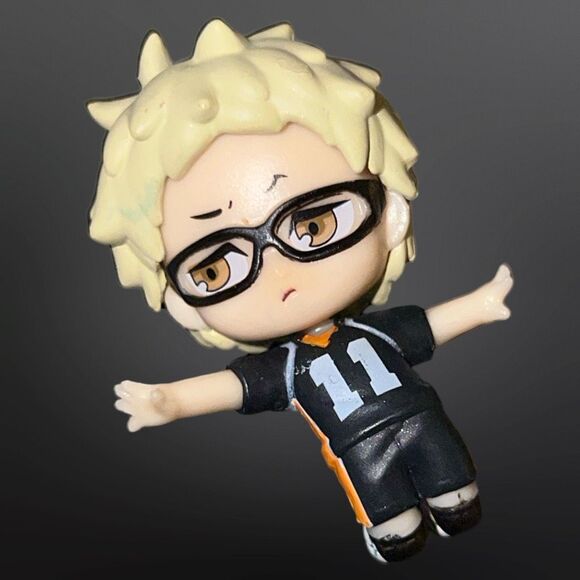 Takara Tomy Haikyuu Haikyu Vol 2 Pyonkore Capsule Figure Tsukishima Kei  B10 - Picture 3 of 3